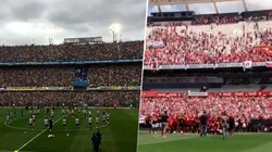 Los estadios de Boca y River.