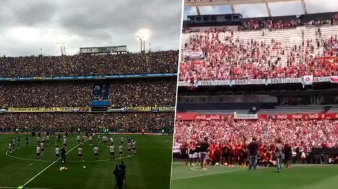 Los estadios de Boca y River.