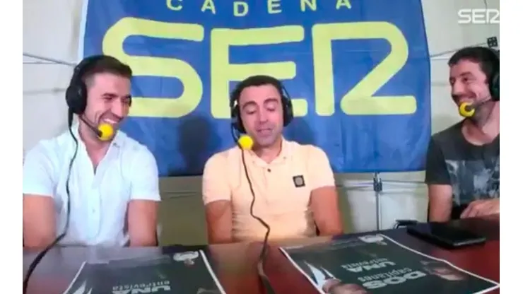 Xavi en diálogo con Cadena Ser.