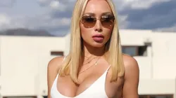 Daniella Chávez visitó La Bombonera.