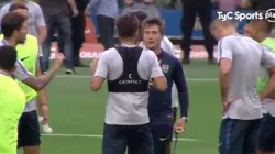 Guillermo y una divertida secuencia en la práctica abierta.