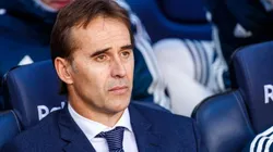 Lopetegui en su último partido como DT del Real Madrid.