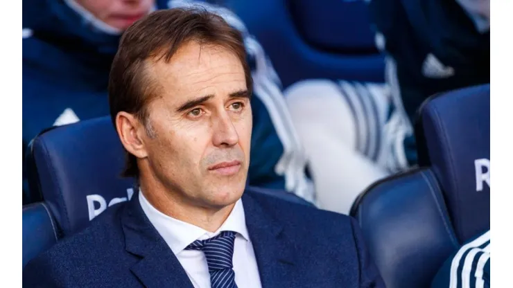 Lopetegui en su último partido como DT del Real Madrid.