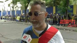 Esto no es Boca: el hincha que fue a La Bombonera con los colores de River