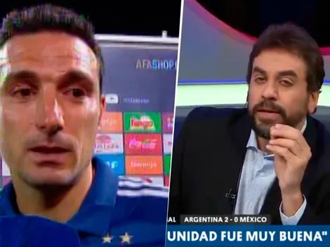 Distasio lo destruyó a Scaloni por su llanto: "¡Qué se va a emocionar!"