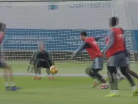 ¿Quedó manija por la Selección? El show de Messi en la práctica del Barcelona