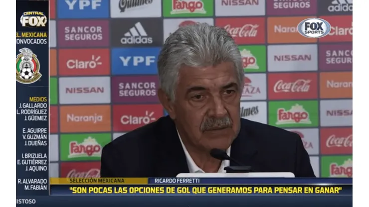 El balance que hace el Tuca Ferretti de su interinato