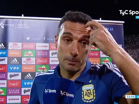 No podía ni hablar: a Scaloni le preguntaron por su etapa y casi se larga a llorar