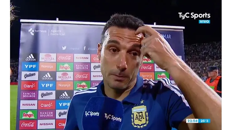 No podía ni hablar: a Scaloni le preguntaron por su etapa y casi se larga a llorar