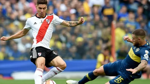 Foto del duelo en la Bombonera.