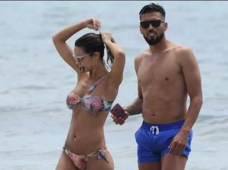 Cálmense, por favor: Garay y su pareja subieron una foto sin ropa compartiendo una ducha