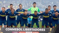 El plantel de Boca en la Copa Libertadores.