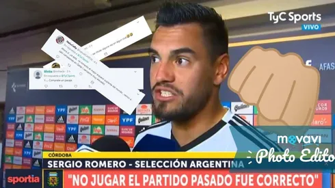 Sergio Romero contó su plan con la Selección Argentina y los hinchas lo están matando