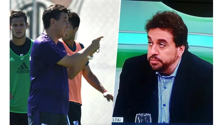 Lo tiene clarísimo: Distasio tiró el equipo de River para enfrentar a Boca
