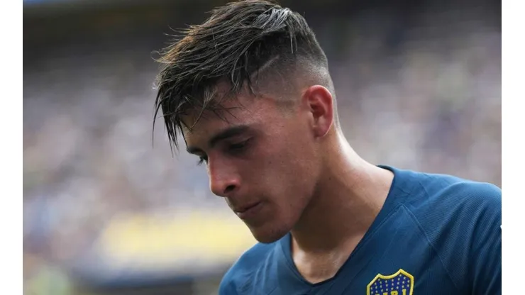 Cristian Pavón en el partido de ida.