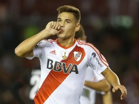 Las fotos de Martínez Quarta con su hijo que enamoraron a todo River