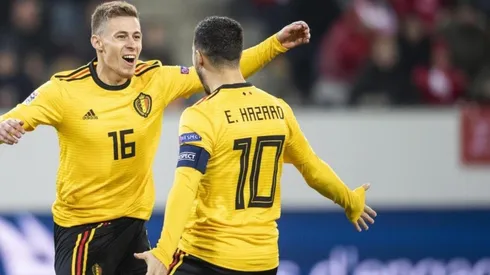 Doblete de Thorgan para el parcial de Suiza - Bélgica.