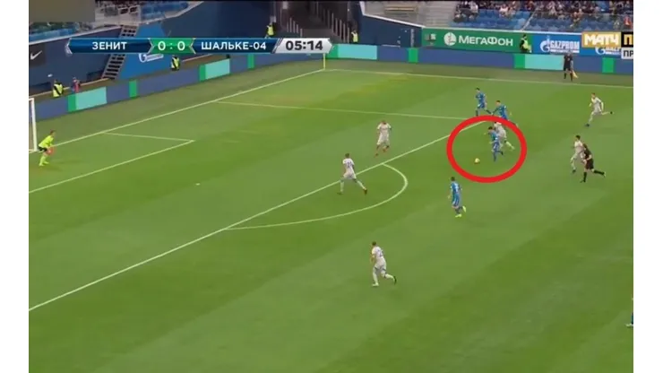 Se relame River: el primer gol de Kranevitter con el Zenit fue un verdadero golazo