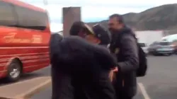 Diego y un emotivo abrazo.