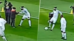 Saludar a un niño, tirar un lujo y levantar al público: Ronaldinho lo hizo todo en 10 segundos