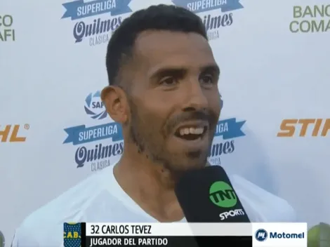 Apenas terminó el partido, Tevez dejó en claro que quiere jugar contra River sí o sí