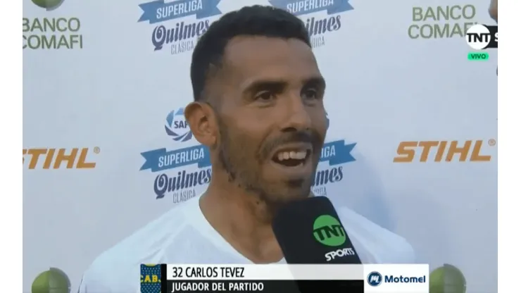 Apenas terminó el partido, Tevez dejó en claro que quiere jugar contra River sí o sí