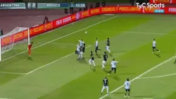 Funes Mori abrió la cuenta de Argentina con un gran cabezazo ante México