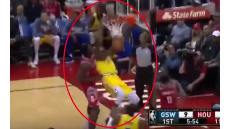 Pasito y clavada, Kevin Durant ridiculizó a la defensa de los Rockets
