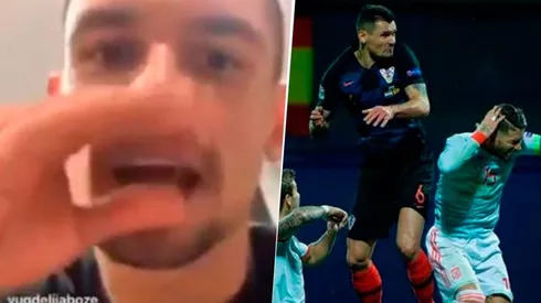 Lovren despotricó contra España.