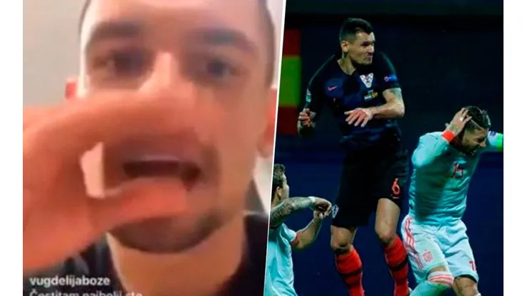 Lovren despotricó contra España.