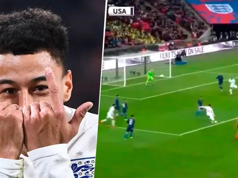 Más al ángulo, imposible: el golazo de Lingard para Inglaterra ante Estados Unidos