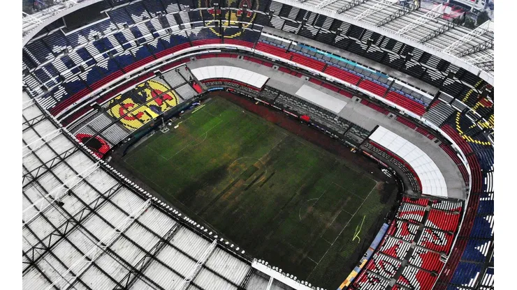 El Estadio Azteca se encuentra en pésimas condiciones.