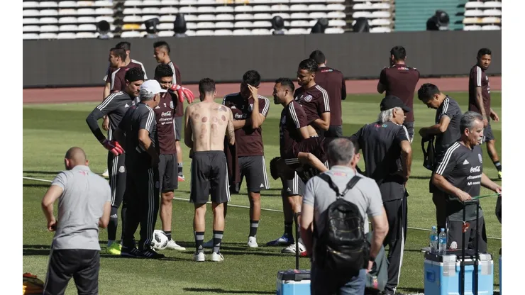 Diez fotos del entrenamiento de México en Córdoba