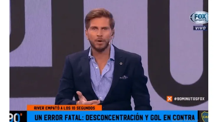 Foto de Sebastián Vignolo, periodista de Fox Sports.