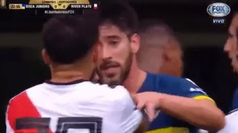 El gesto de Pablo Pérez con Casco que ningún hincha de Boca puede entender
