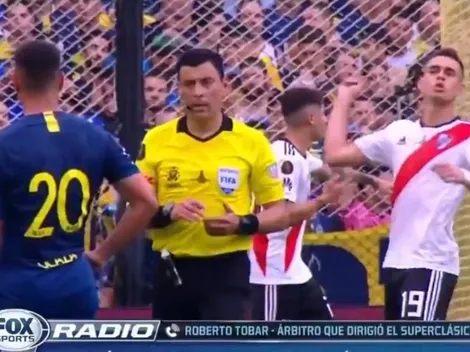 ¿Y el VAR? El árbitro del Boca-River habló sobre los gestos de Borré