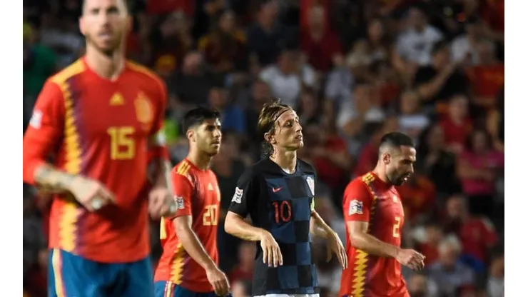 Croacia vs España por la UEFA Nations League.