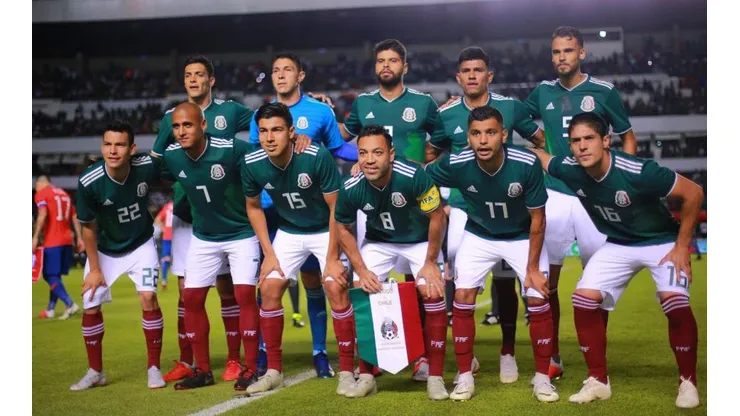 México en el último amistoso ante Chile.