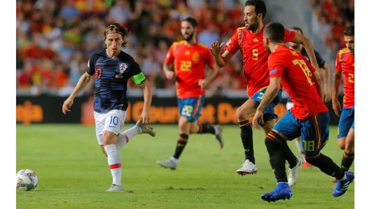 Croacia vs España por la UEFA Nations League.