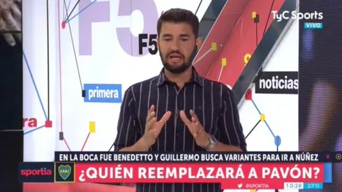 Foto de Tato Aguilera, periodista de Boca.