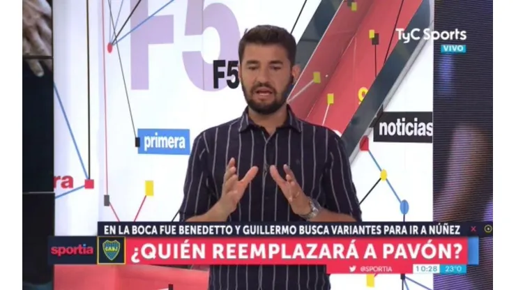Foto de Tato Aguilera, periodista de Boca.