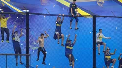 La hinchada de Boca en el partido de ida