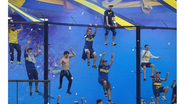 La hinchada de Boca en el partido de ida
