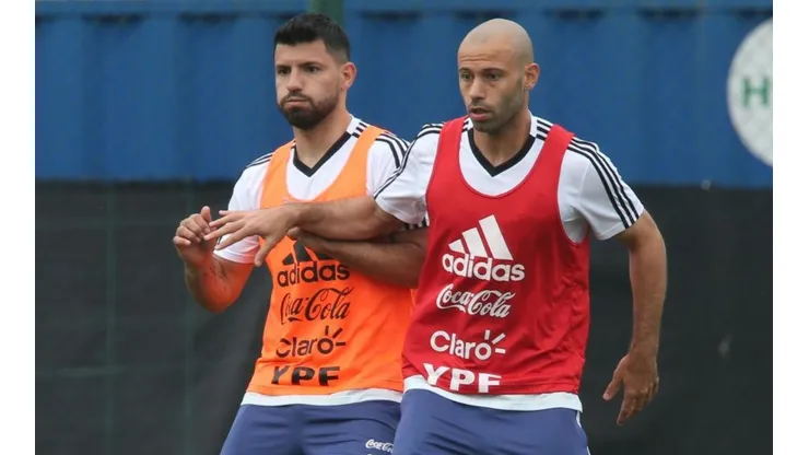 Agüero y Mascherano juntos en la Selección Argentina.