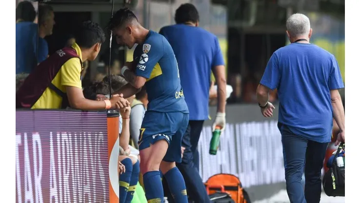 El sufrimiento de Cristian Pavón.