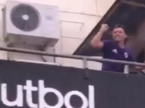 ¡Qué loco que está! Gallardo cantó como un hincha más en El Monumental