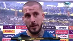 Benedetto explicó qué intentó hacer en la pelota que le sacó Armani