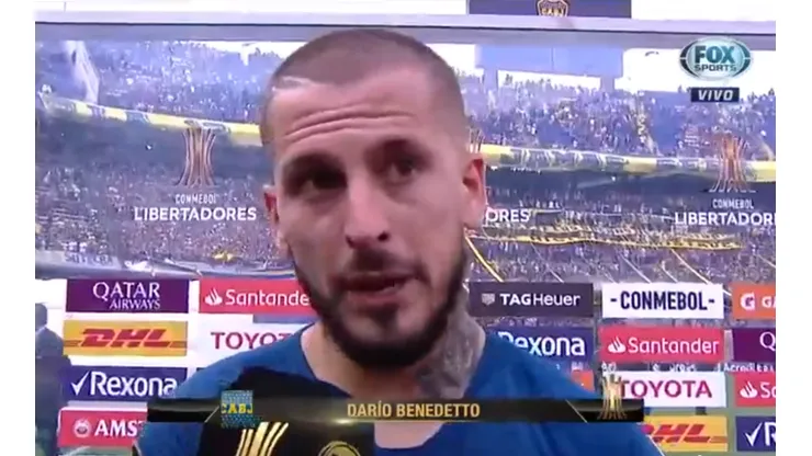 Benedetto explicó qué intentó hacer en la pelota que le sacó Armani