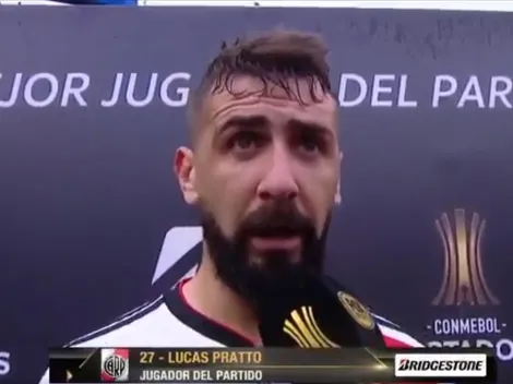 Terminó el partido y Pratto tiró la frase que todos los hinchas de River querían escuchar