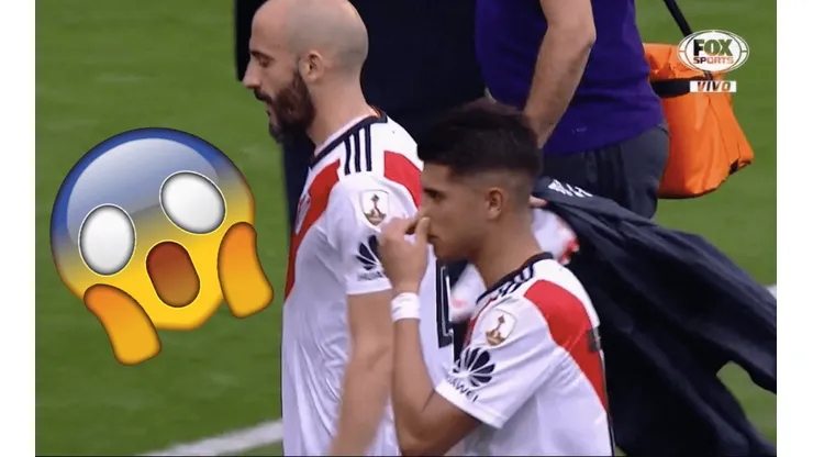 Foto de Exequiel Palacios, jugador de River.